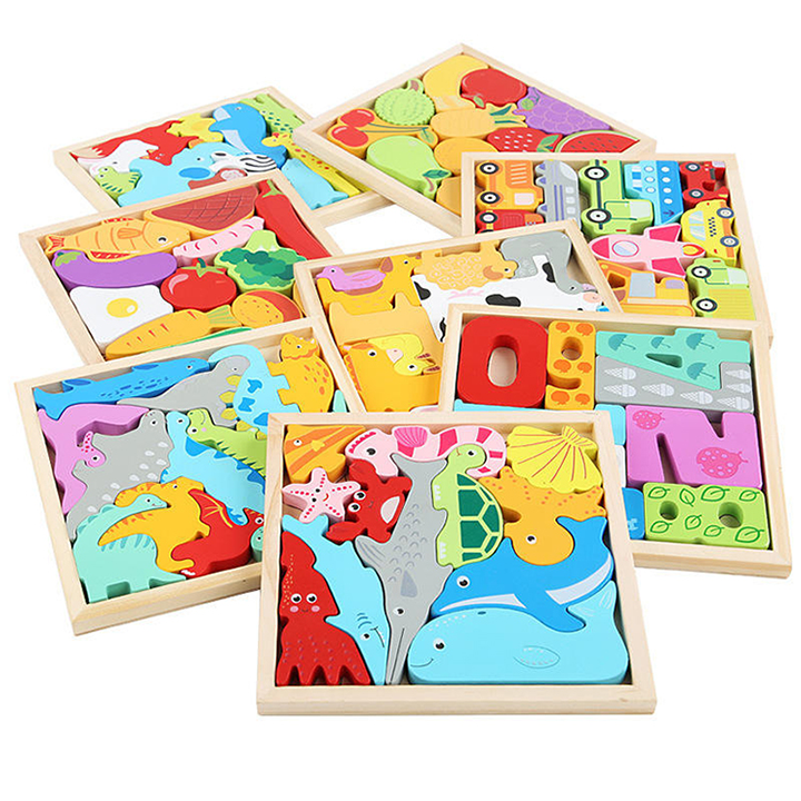 Puzzle éducatif en bois