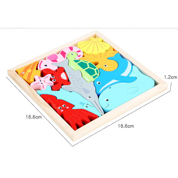 Puzzle éducatif en bois