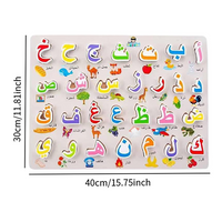 Tableau Alphabet Arabe illustré